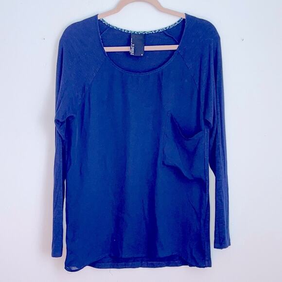 *ANTHRO* Dolan Brookvale scoop neck slouchy long sleeve pocket top sz M - Picture 1 of 6